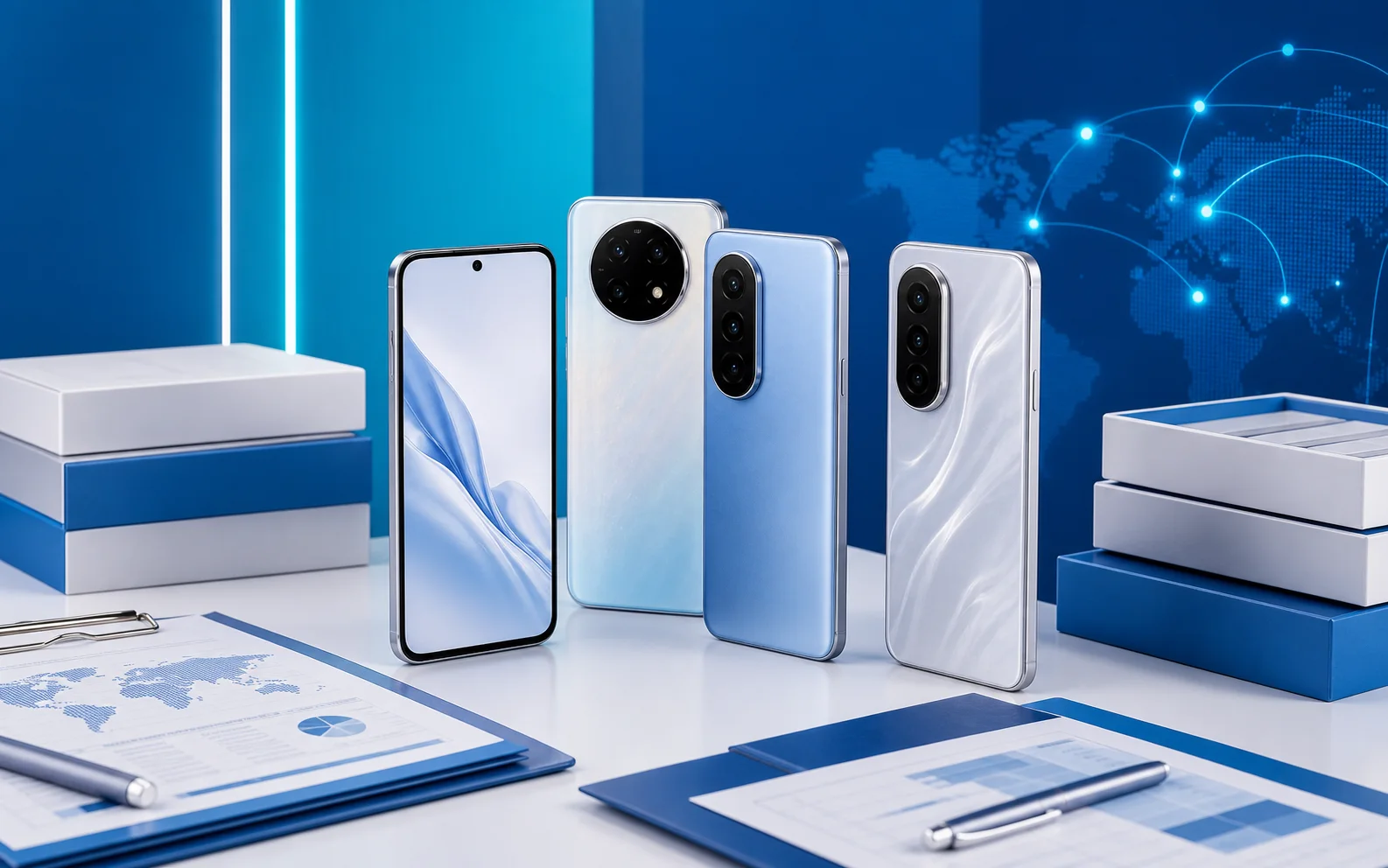Generated wholesale category visual for Honor mobile phone sourcing.